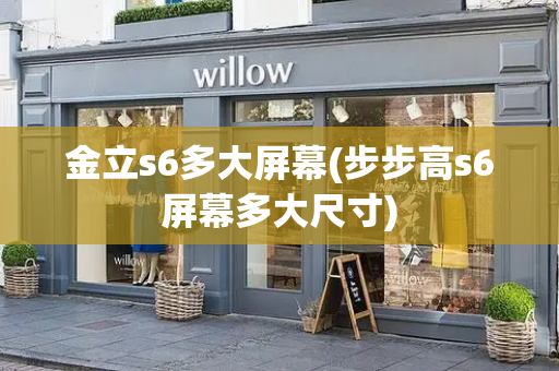 金立s6多大屏幕(步步高s6屏幕多大尺寸)