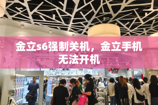 金立s6强制关机，金立手机无法开机-第1张图片-星选测评