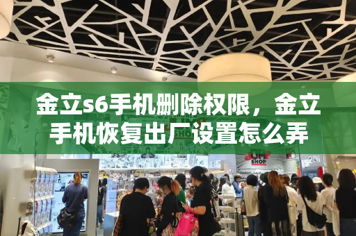 金立s6手机删除权限，金立手机恢复出厂设置怎么弄-第1张图片-星选测评