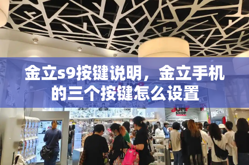 金立s9按键说明，金立手机的三个按键怎么设置-第1张图片-星选测评