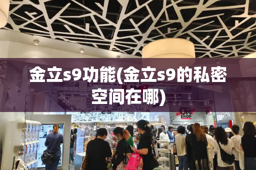 金立s9功能(金立s9的私密空间在哪)