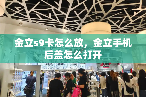 金立s9卡怎么放，金立手机后盖怎么打开-第1张图片-星选测评