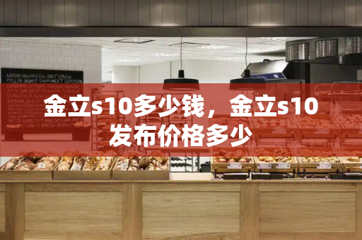 金立s10多少钱，金立s10发布价格多少