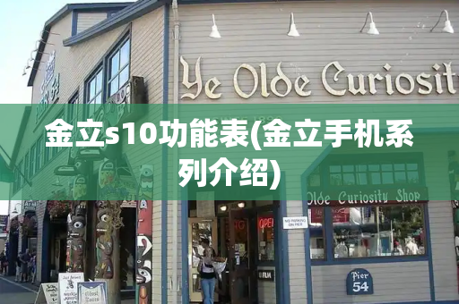 金立s10功能表(金立手机系列介绍)-第1张图片-星选测评