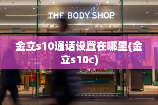 金立s10通话设置在哪里(金立s10c)-第1张图片-星选测评