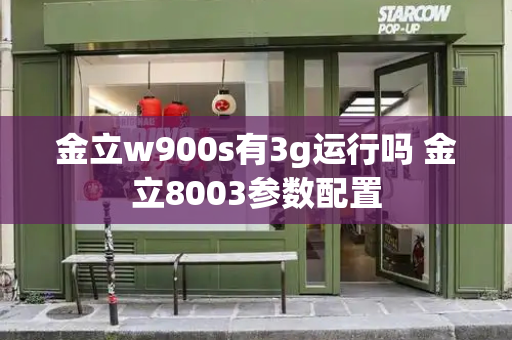 金立w900s有3g运行吗 金立8003参数配置-第1张图片-星选测评