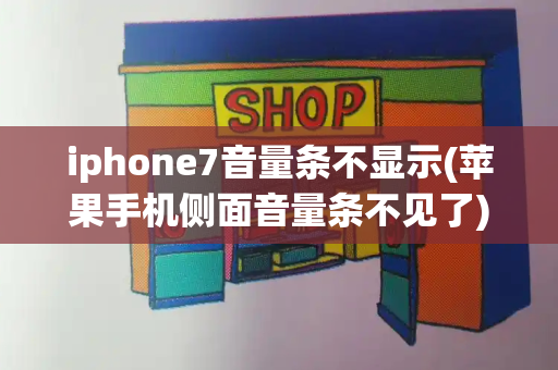 iphone7音量条不显示(苹果手机侧面音量条不见了)