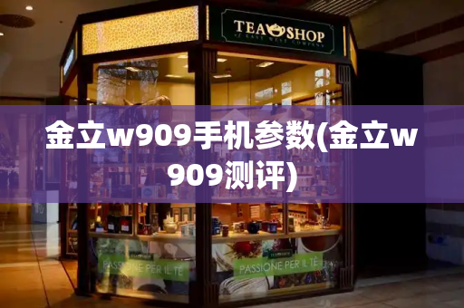 金立w909手机参数(金立w909测评)-第1张图片-星选测评