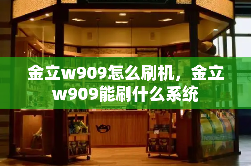 金立w909怎么刷机，金立w909能刷什么系统-第1张图片-星选测评