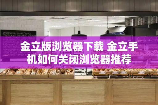 金立版浏览器下载 金立手机如何关闭浏览器推荐