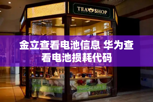 金立查看电池信息 华为查看电池损耗代码-第1张图片-星选测评