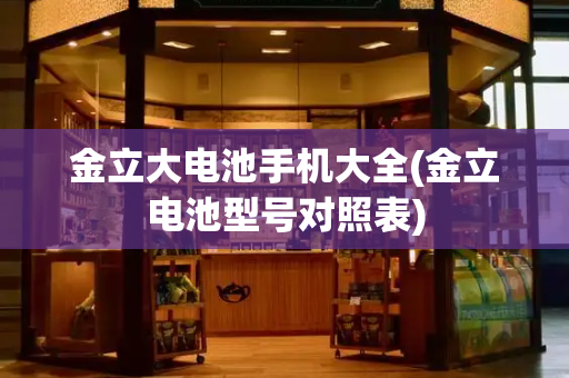 金立大电池手机大全(金立电池型号对照表)