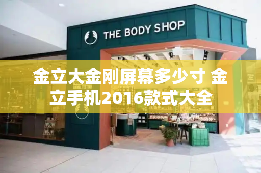 金立大金刚屏幕多少寸 金立手机2016款式大全-第1张图片-星选测评
