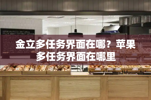 金立多任务界面在哪？苹果多任务界面在哪里-第1张图片-星选测评