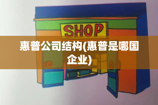 惠普公司结构(惠普是哪国企业)