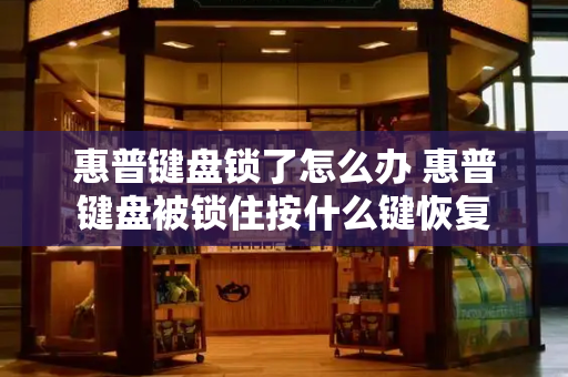 惠普键盘锁了怎么办 惠普键盘被锁住按什么键恢复-第1张图片-星选测评