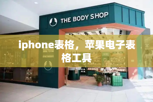 iphone表格，苹果电子表格工具-第1张图片-星选测评