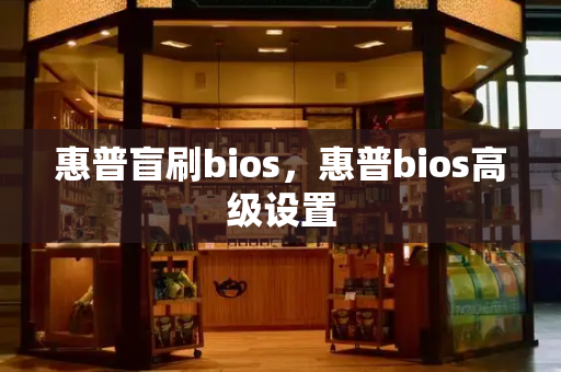惠普盲刷bios，惠普bios高级设置