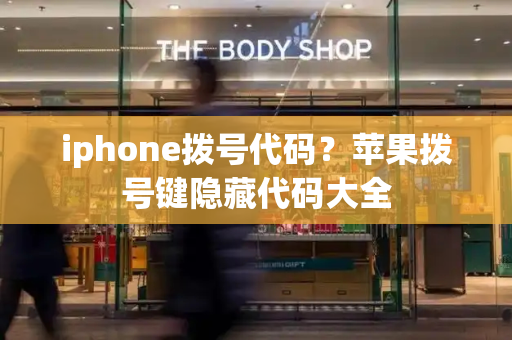 iphone拨号代码？苹果拨号键隐藏代码大全