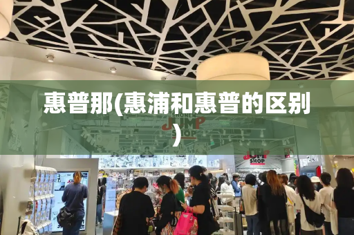 惠普那(惠浦和惠普的区别)