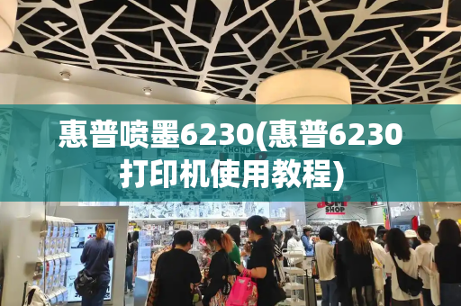 惠普喷墨6230(惠普6230打印机使用教程)