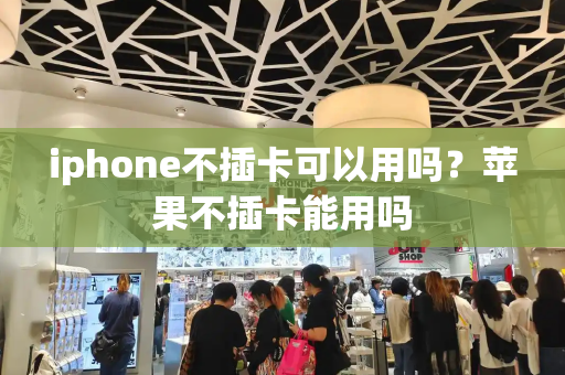 iphone不插卡可以用吗？苹果不插卡能用吗-第1张图片-星选测评