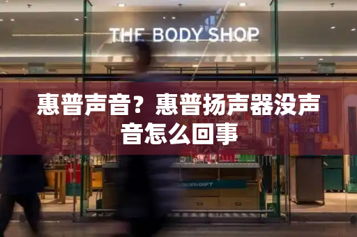 惠普声音？惠普扬声器没声音怎么回事
