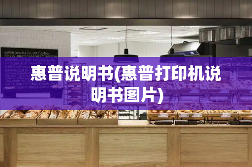惠普说明书(惠普打印机说明书图片)
