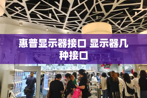 惠普显示器接口 显示器几种接口-第1张图片-星选测评