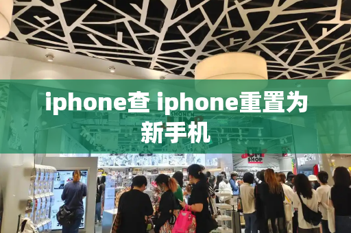 iphone查 iphone重置为新手机