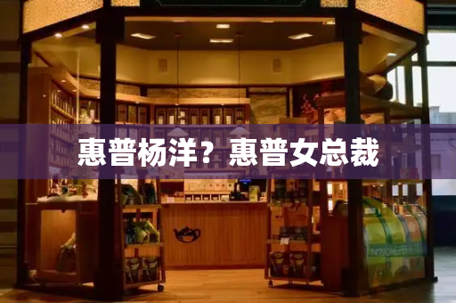 惠普杨洋？惠普女总裁