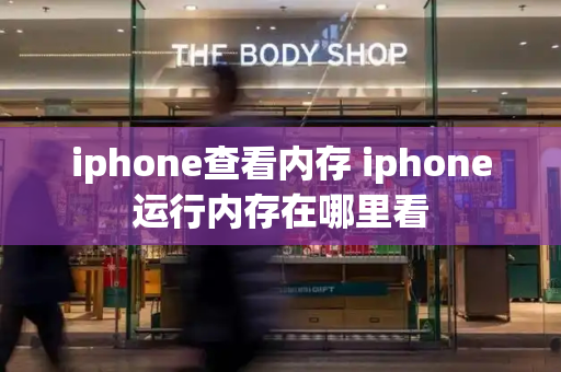 iphone查看内存 iphone运行内存在哪里看
