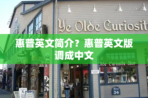 惠普英文简介？惠普英文版调成中文