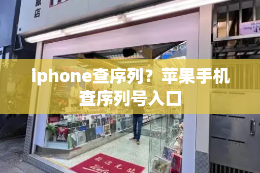 iphone查序列？苹果手机查序列号入口