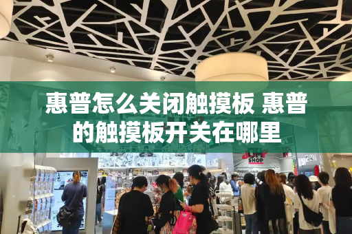 惠普怎么关闭触摸板 惠普的触摸板开关在哪里-第1张图片-星选测评