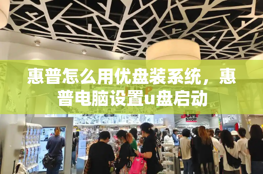 惠普怎么用优盘装系统，惠普电脑设置u盘启动
