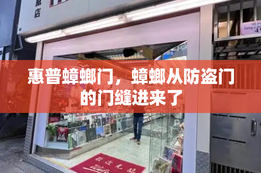 惠普蟑螂门，蟑螂从防盗门的门缝进来了-第1张图片-星选测评