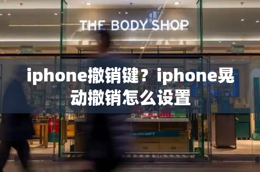 iphone撤销键？iphone晃动撤销怎么设置