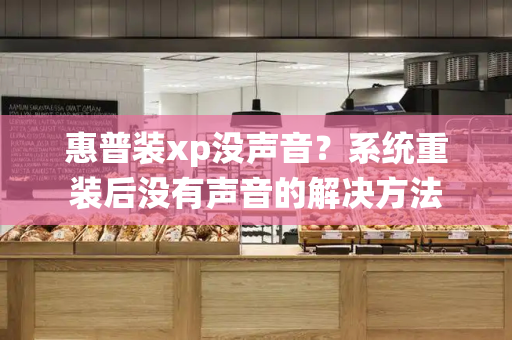 惠普装xp没声音？系统重装后没有声音的解决方法
