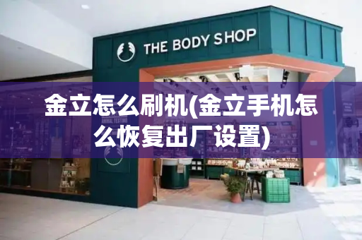 金立怎么刷机(金立手机怎么恢复出厂设置)-第1张图片-星选测评