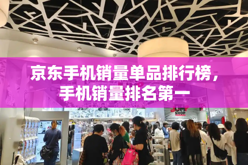 京东手机销量单品排行榜，手机销量排名第一