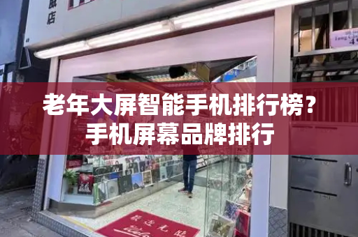 老年大屏智能手机排行榜？手机屏幕品牌排行-第1张图片-星选测评