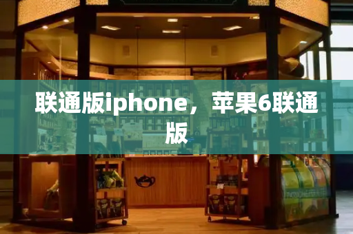 联通版iphone，苹果6联通版-第1张图片-星选测评