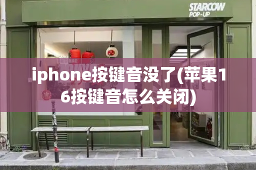 iphone按键音没了(苹果16按键音怎么关闭)-第1张图片-星选测评