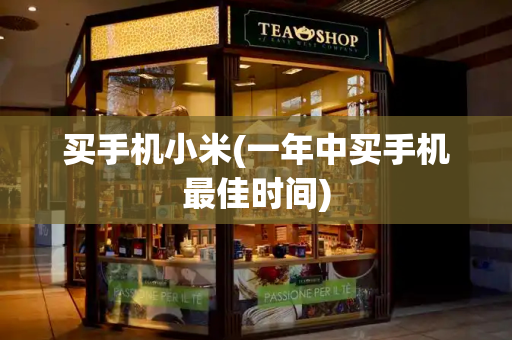 买手机小米(一年中买手机最佳时间)