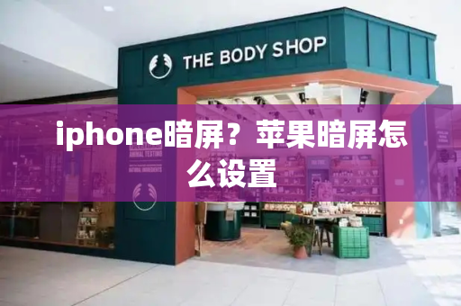 iphone暗屏？苹果暗屏怎么设置-第1张图片-星选测评