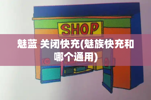 魅蓝 关闭快充(魅族快充和哪个通用)