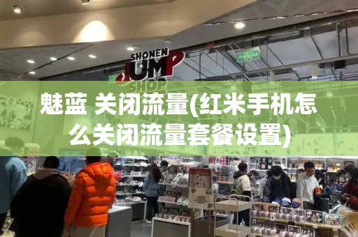 魅蓝 关闭流量(红米手机怎么关闭流量套餐设置)