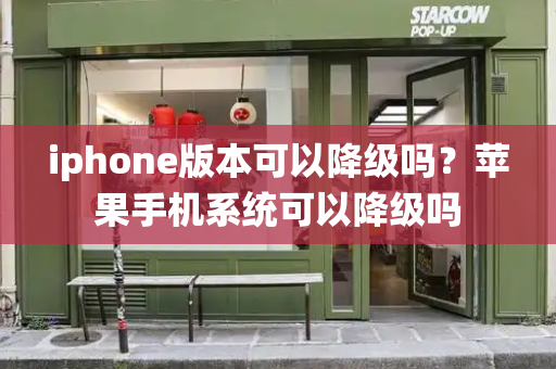iphone版本可以降级吗？苹果手机系统可以降级吗-第1张图片-星选测评