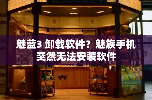 魅蓝3 卸载软件？魅族手机突然无法安装软件